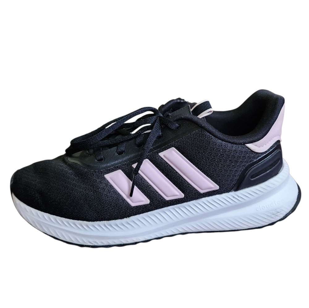 Adidas Cloudfoam Black Pink Comfort Sneakers Womens Size 9 Runners Trainers